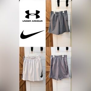 Boys Nike and Under Armour Shorts